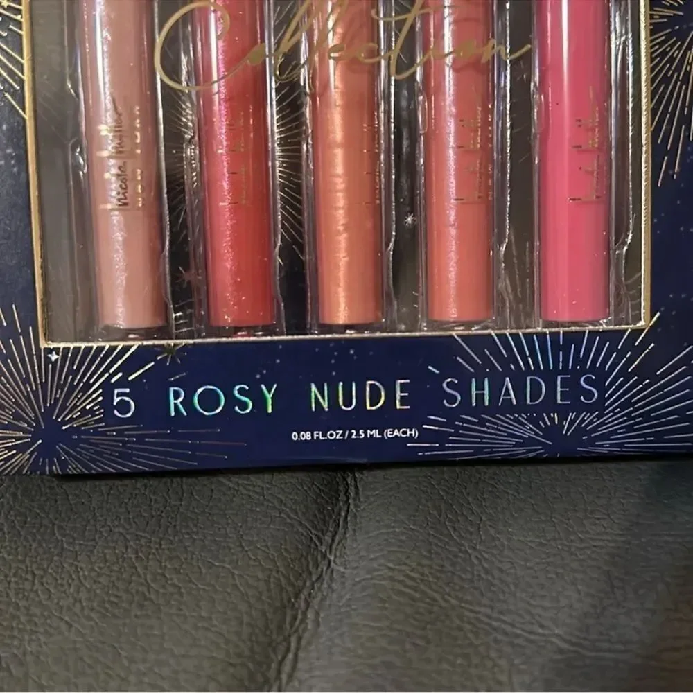 nicole miller 5 Rosy Nude Shades Lip Gloss Gift Set